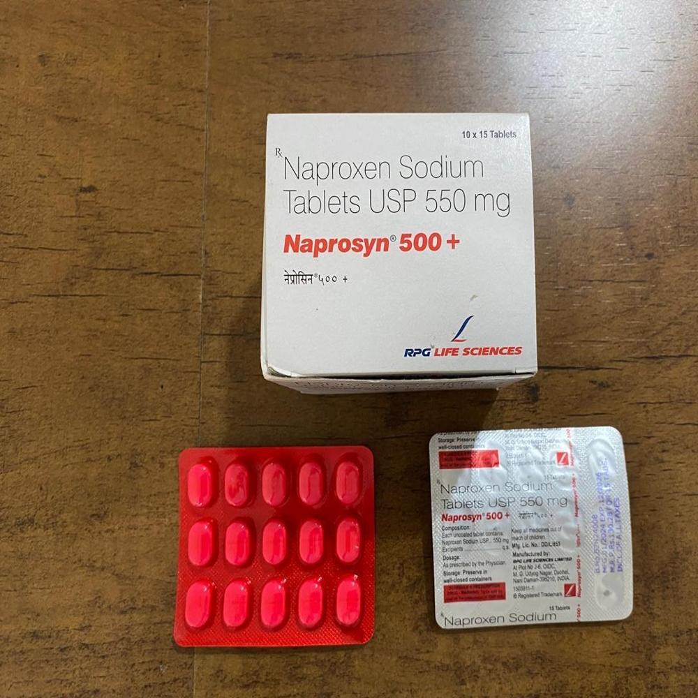 Naprosyn 500 + Tablet - Ingredients: Naproxen (500 Mg)