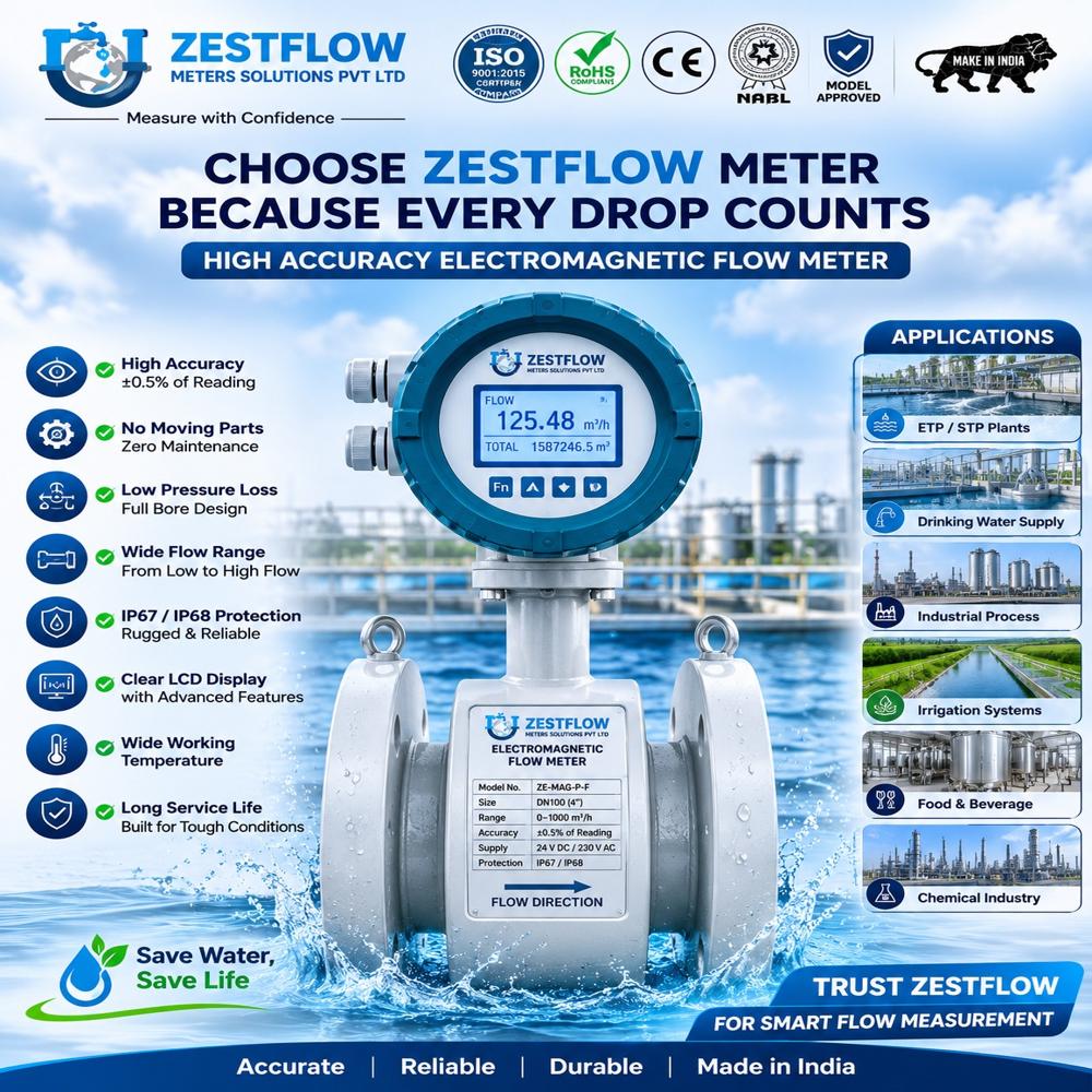 ELECTROMAGNETIC FLOW METER MANUFACTURER