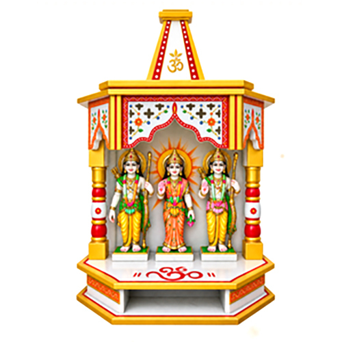 Ornate Ram Site Lakshman Shrine Diorama