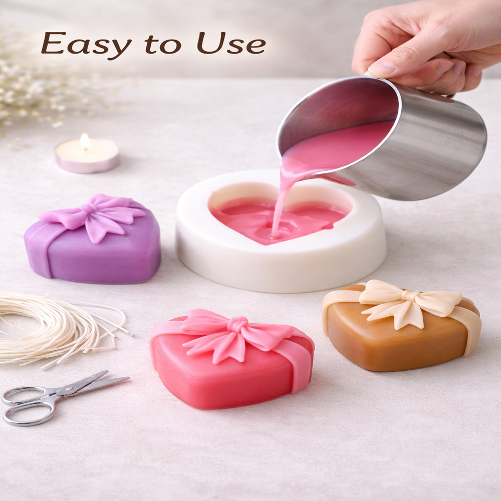 Herat Shape Silicone Candle Mould