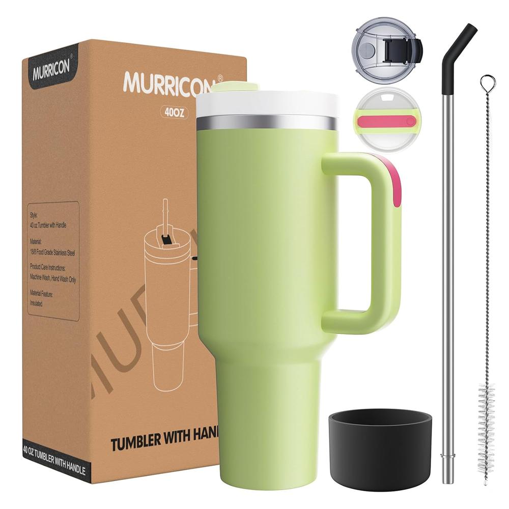 HEAVY Vacuum Insulated Tumbler (LIGHT GREEN)