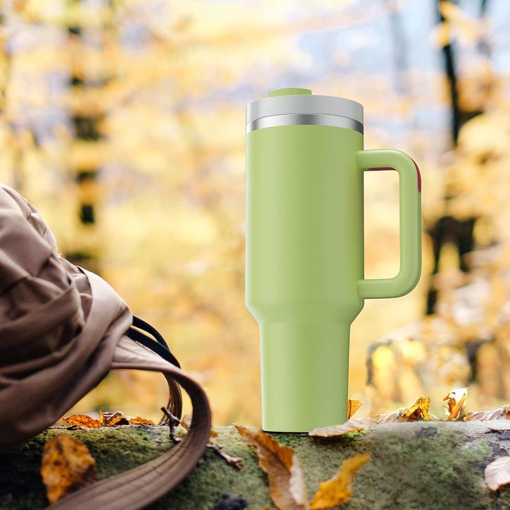 HEAVY Vacuum Insulated Tumbler (LIGHT GREEN)