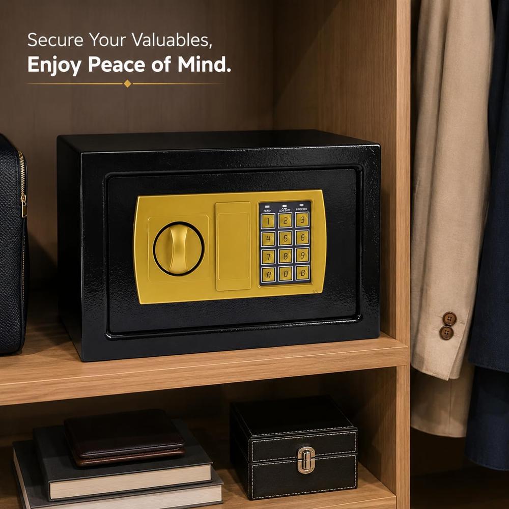 IRON SAFE LOCKER (SMALL SIZE 12.5 8 INCH )