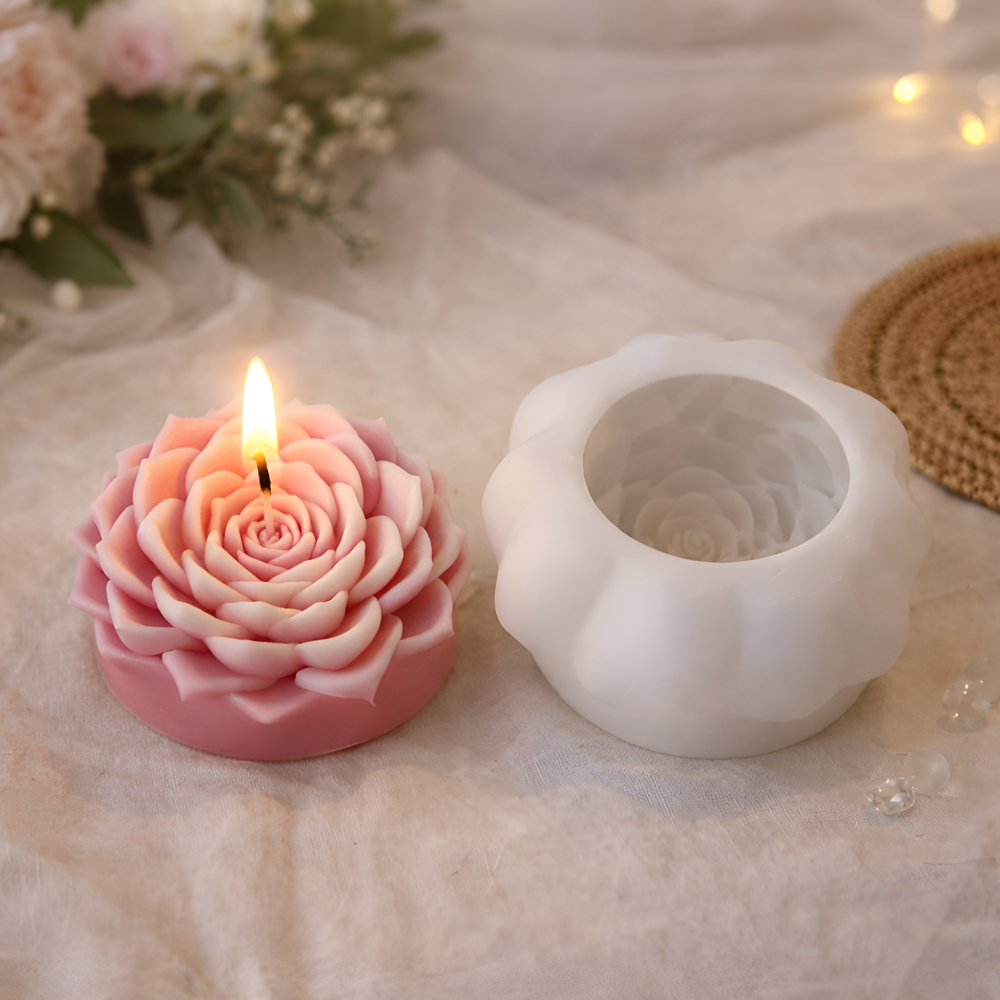 Flower Candle Silicone Mould