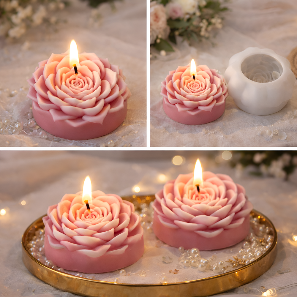 Flower Candle Silicone Mould