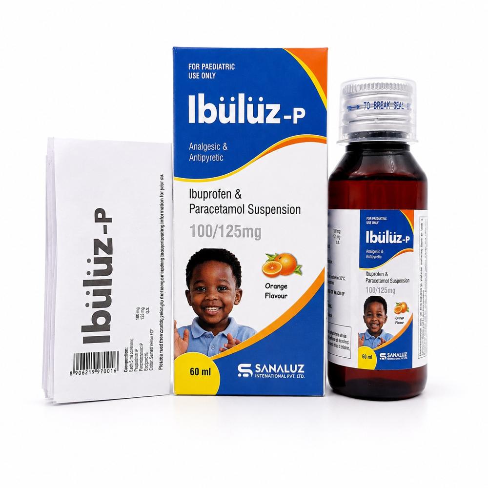 Ibuluz P - Ibuprofen Paracetamol Suspension 60Ml - Drug Type: General Medicines