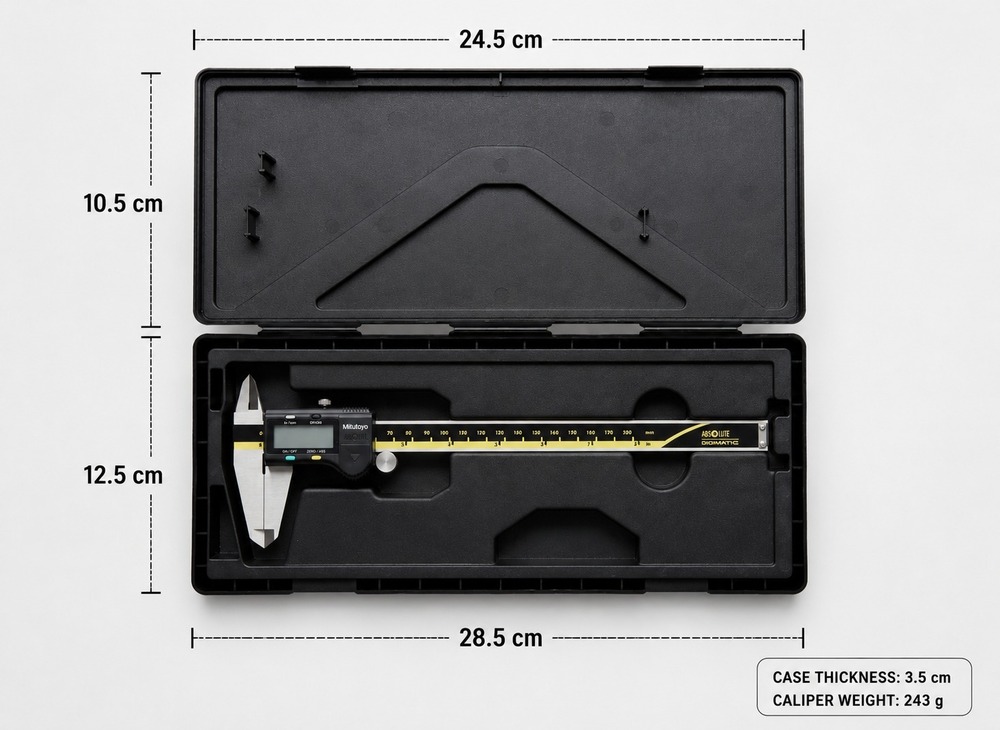 MITUTOYO Digital Caliper 200MM Advanced, Battery Powered, Inch Vernier Caliper Digital Caliper (0-200 mm)