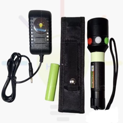 TRICOLOR RECHARGEABLE SIGNAL TORCH LIGHT 001