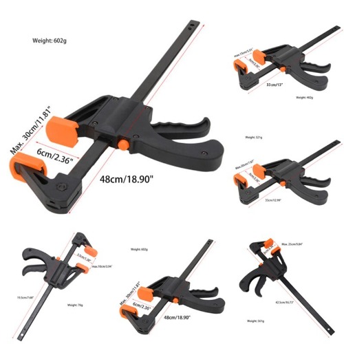 F Bar Clamp - Color: Black