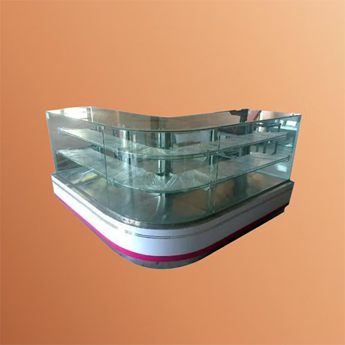 Straight Glass L Shape Display Counter