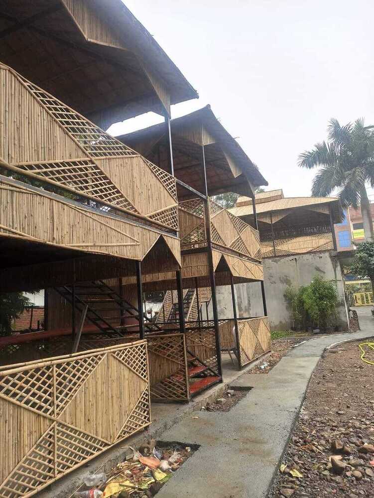 Bamboo Duplex Cottage - Color: Brown