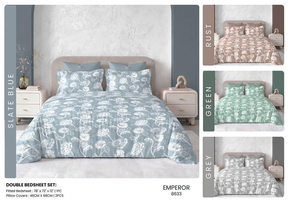 Aura Fit Double Bedsheets