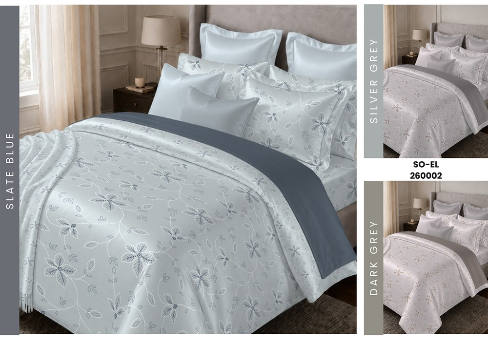260002 Elegance Design Printed Double Bedsheet Set