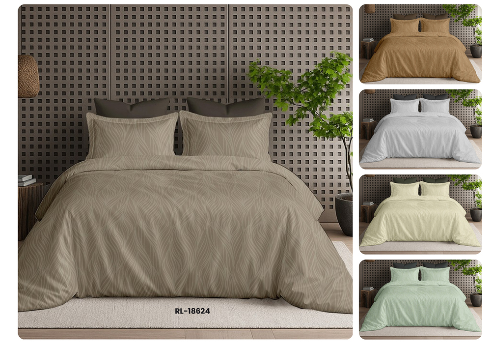 RL18624 Royal Luxe Cotton Double Bedsheet