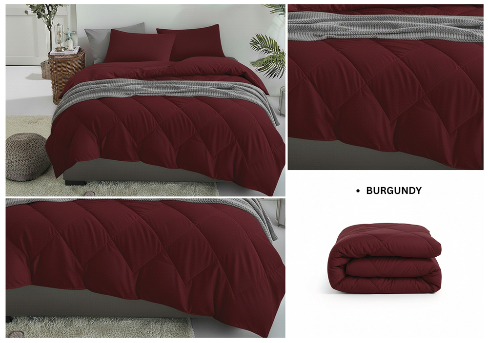 Burgundy Solid Same Comforter