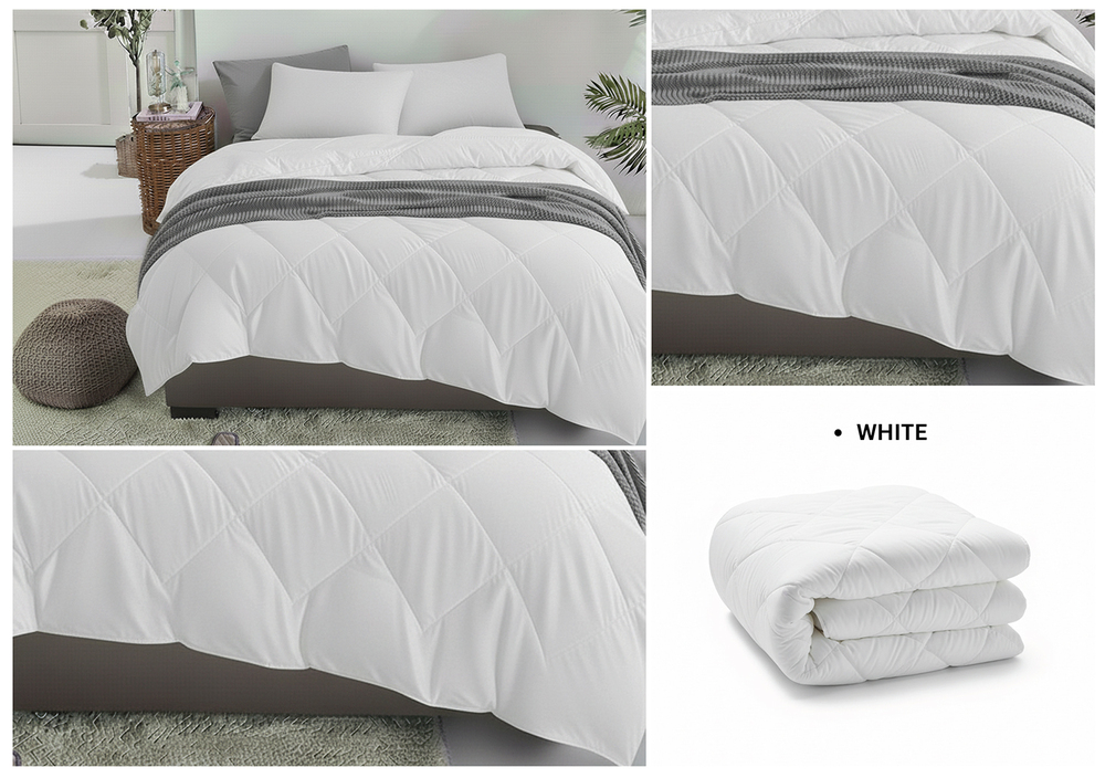 White Solid Same Comforter