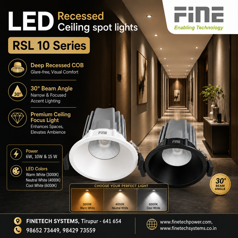 LED recessed ceiling spot lights