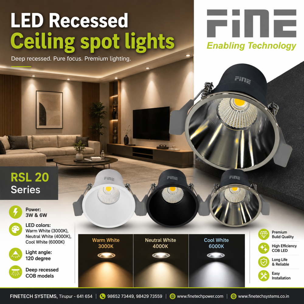 LED recessed ceiling spot lights