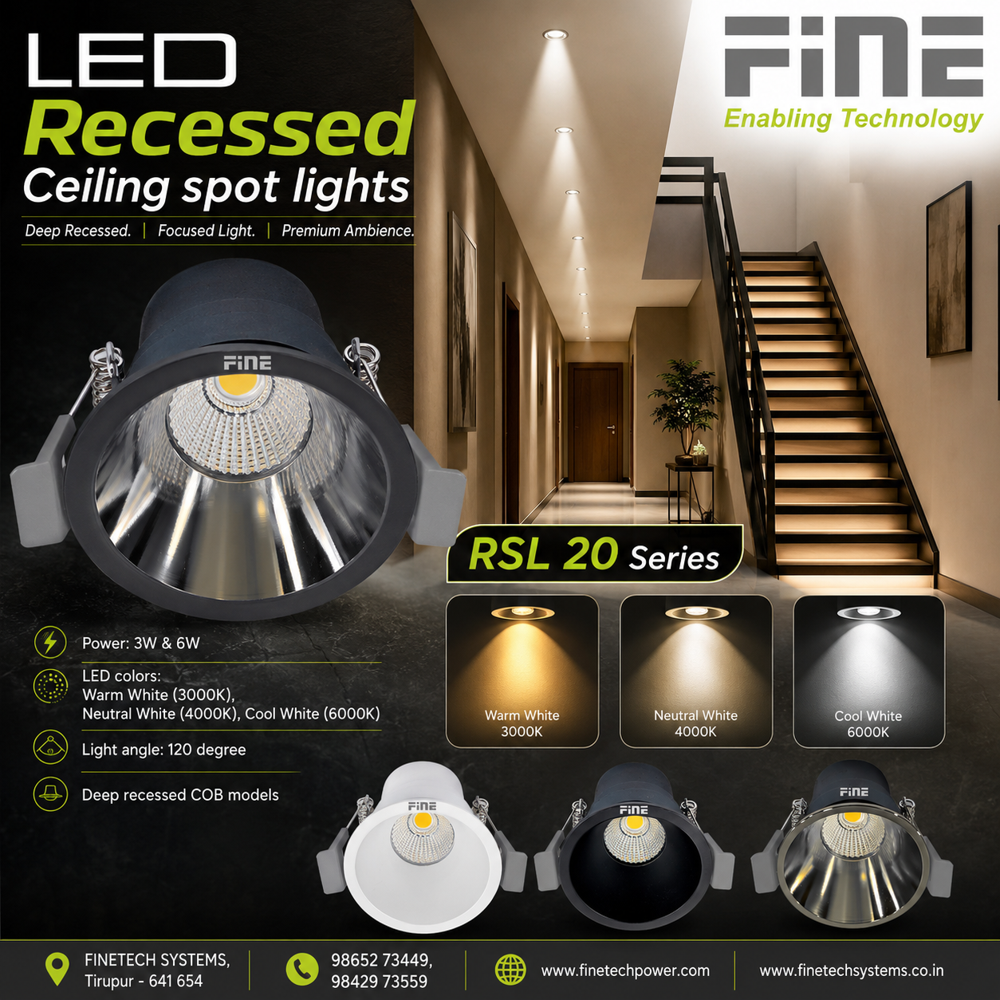 LED recessed ceiling spot lights