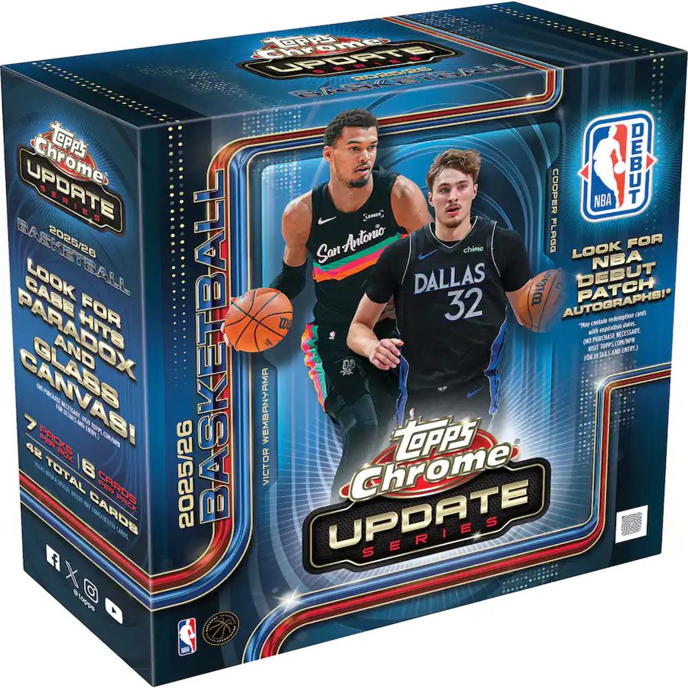 2025-2026 Topps Chrome Update Series Basketball Mega Box