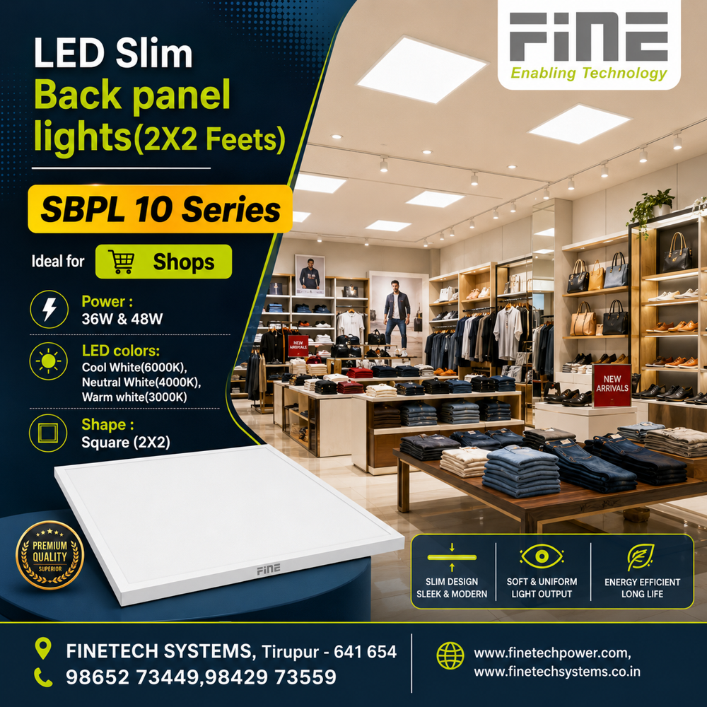 LED slim back panel lights