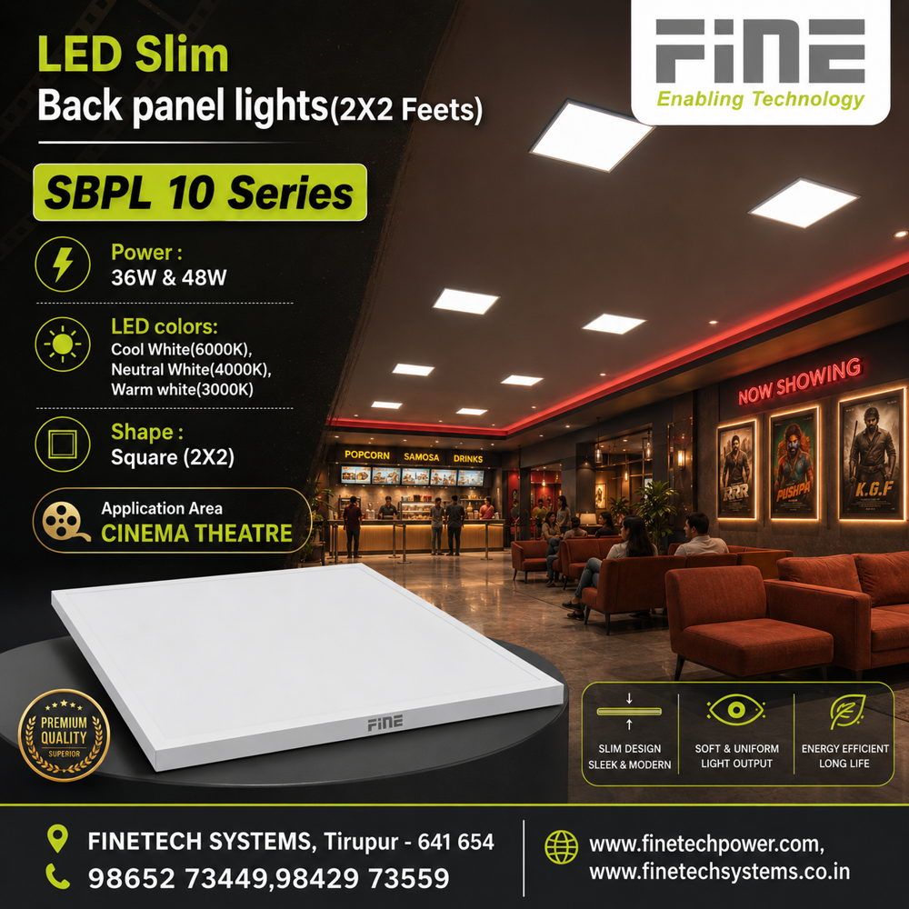 LED slim back panel lights