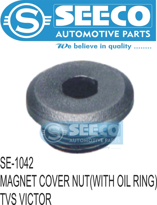 Magnet Cover Nut - Rubber, 100-450g | 4-5 Year Working Life, Polished Finish, Zinc Coated with O Ring