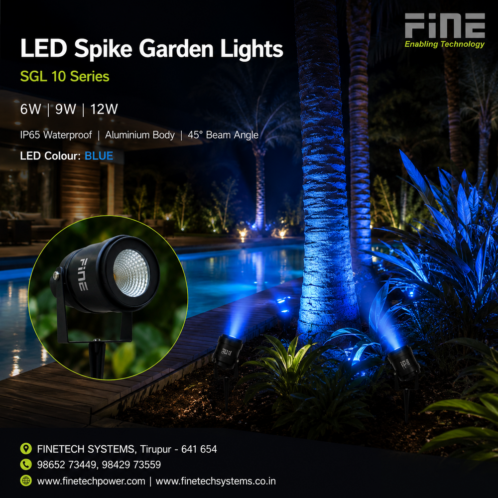 LED spike garden lights