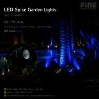 LED spike garden lights