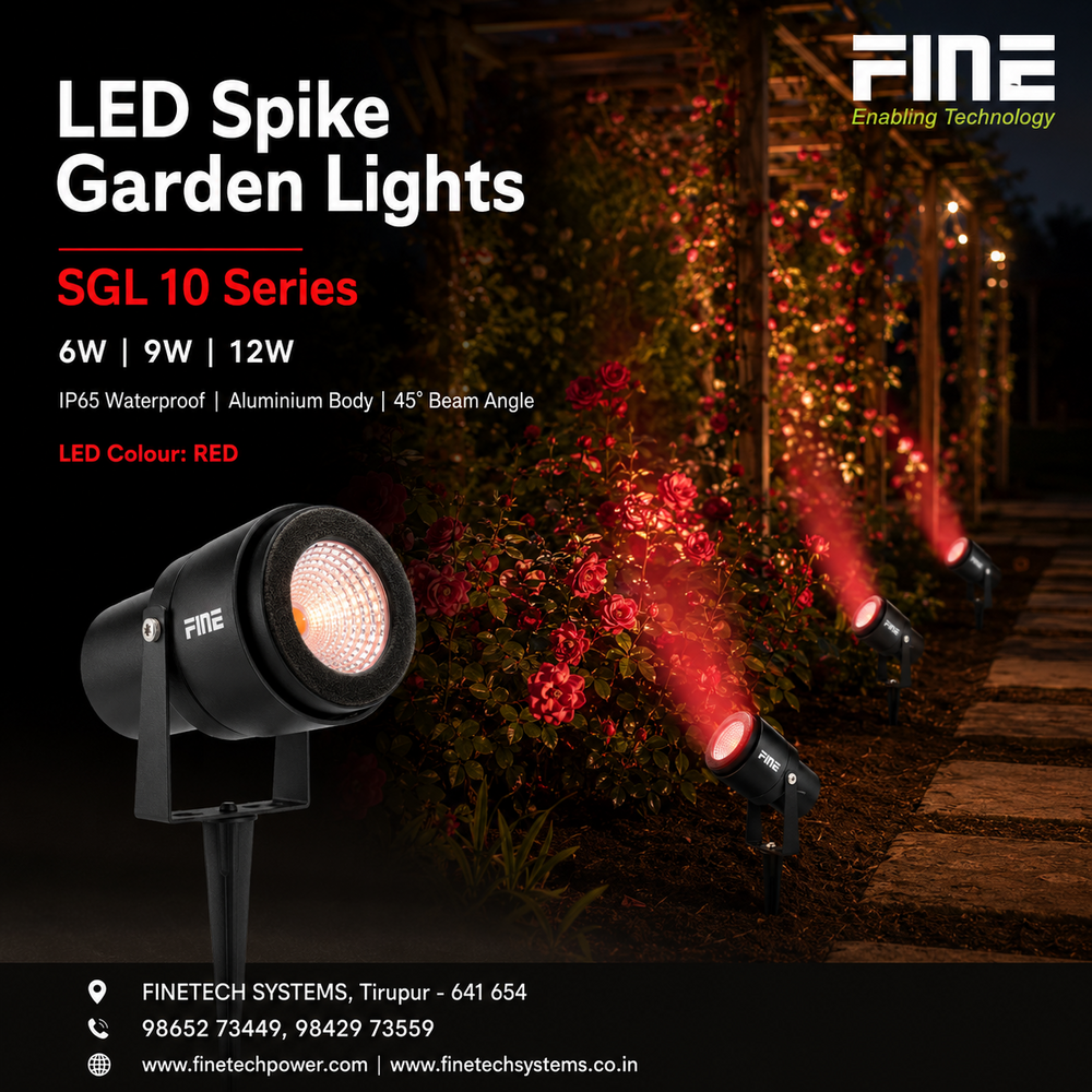 LED spike garden lights