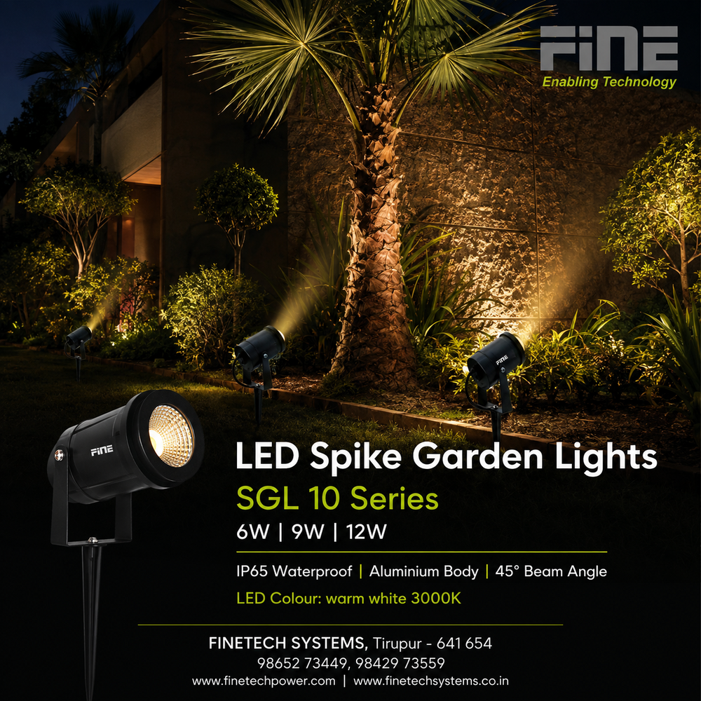 LED spike garden lights