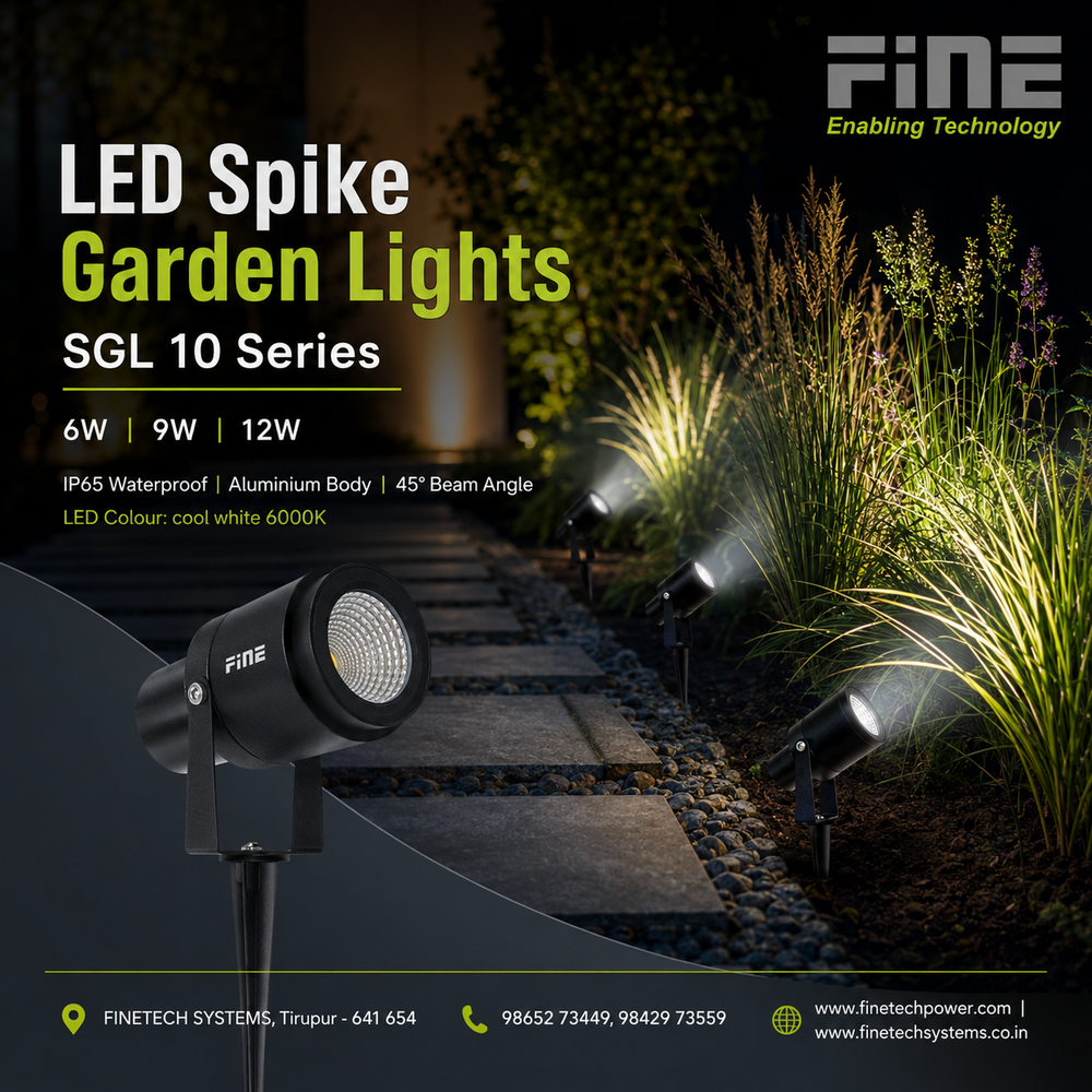 LED spike garden lights