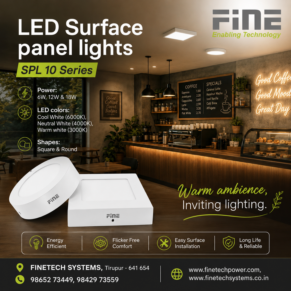 LED surface panel lights