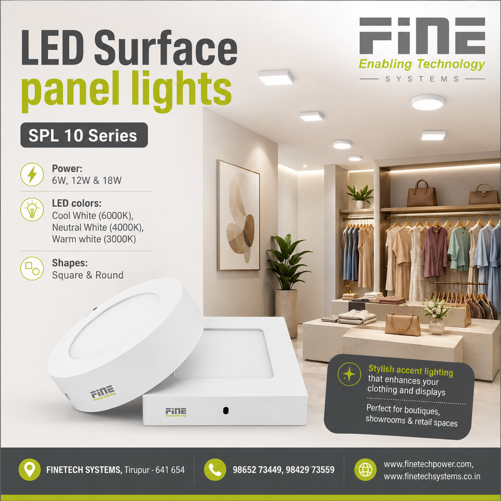 LED surface panel lights