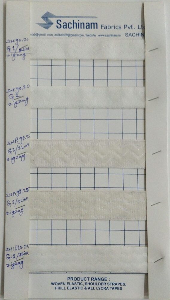 High Quality White Silicon Coated Elastic