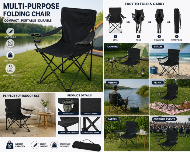Portable Folding Camping Chair