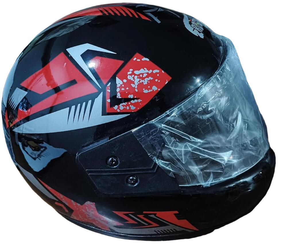 Mahi SA1 Full Face Red Graphic Helmet