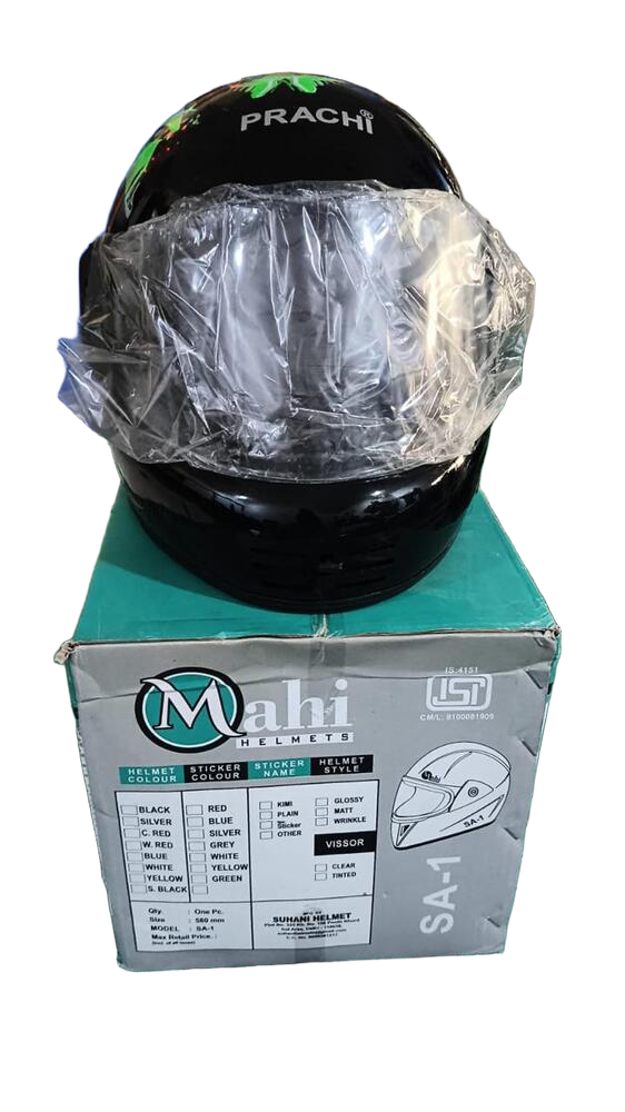 Mahi SA1 Green Graphic Helmet