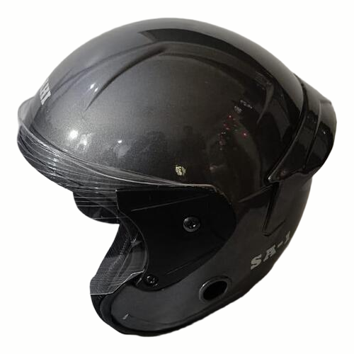 Plastic Black Half Face Bike Helmet - Size: Standard/Universal