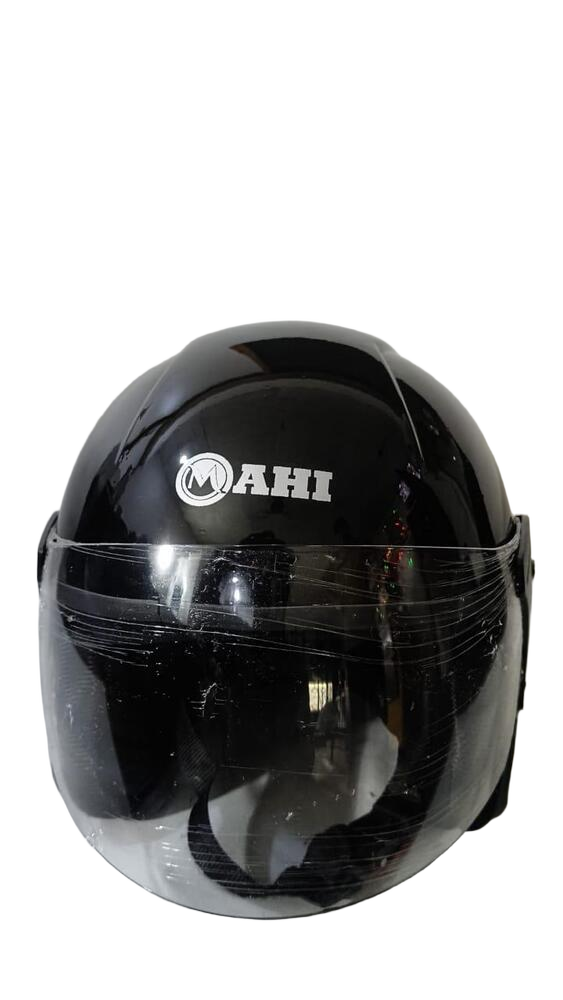 Plastic Black Half Face Bike Helmet