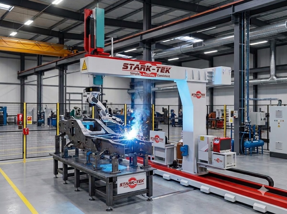 STARK-TEK 9-12 Axis Gantry Welding Robot Cantilever Type