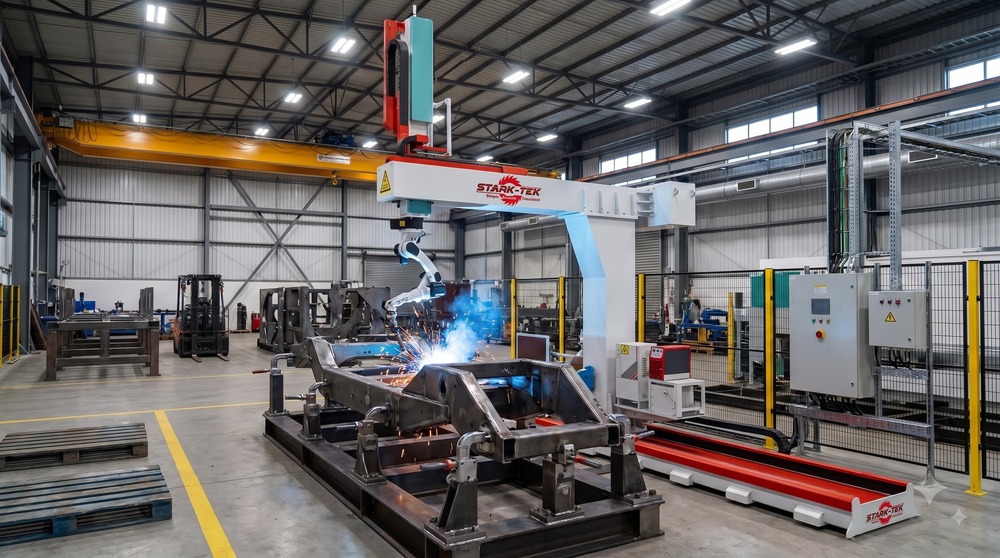 STARK-TEK 9-12 Axis Gantry Welding Robot Cantilever Type