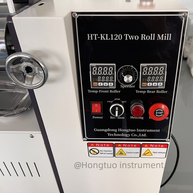 Table Top Open Rubber Mixing Mill with Electric Heating and Water Cooling