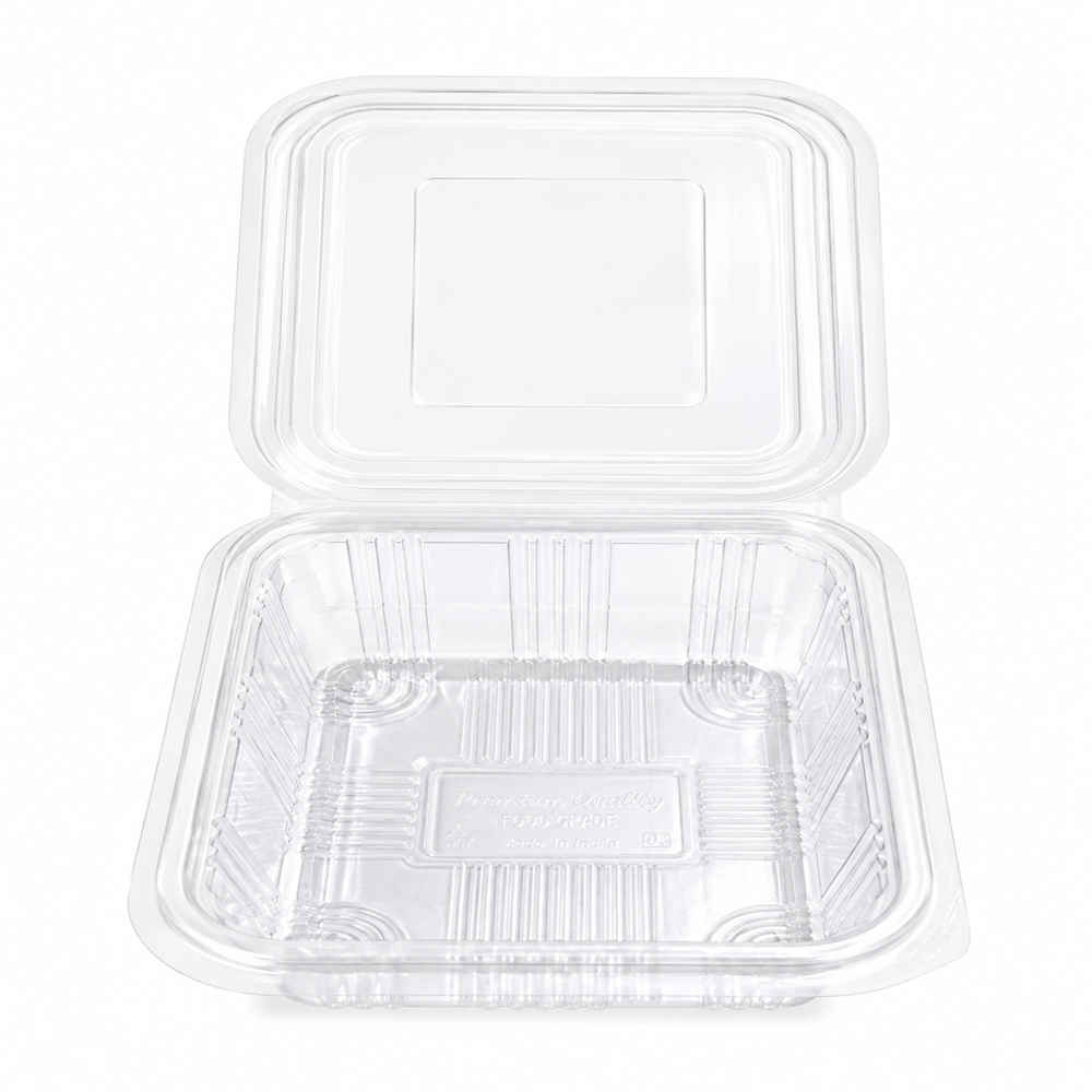 500ml Hinged Box - Color: Transparent