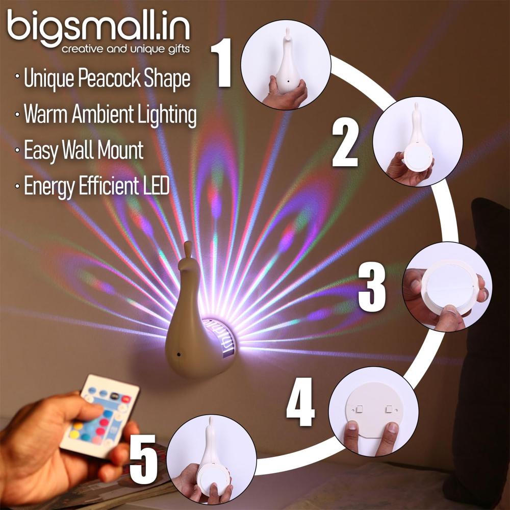 Peacock Wall Light