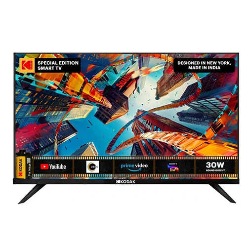 KODAK Special Edition 108 cm (43 inch) Full HD LED Smart Linux TV with 30W Sound Output & Bezel-Less Design (43SE5004BL)