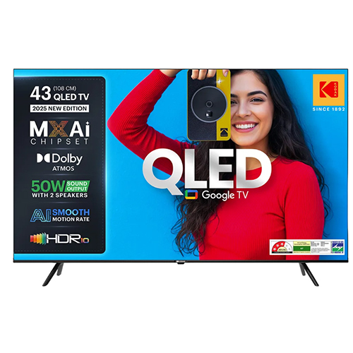 KODAK Matrix 108 cm (43 inch) QLED Ultra HD (4K) Smart Google TV 2025 Edition (43ST5005)