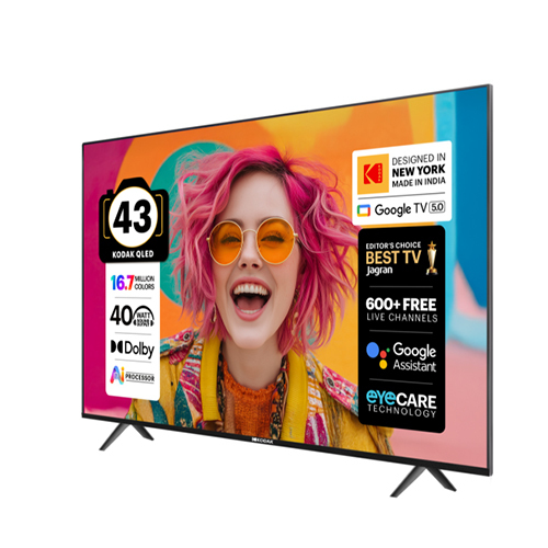 KODAK 108 cm (43 inch) QLED Full HD Smart Google TV 2026 Edition (43FST5050)