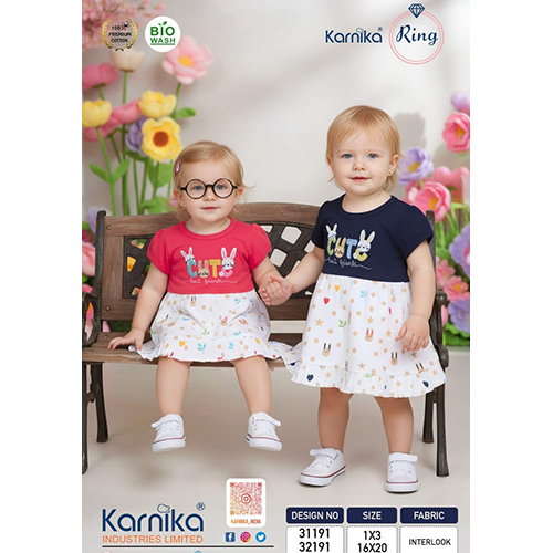 Half Sleeves Girls Frock