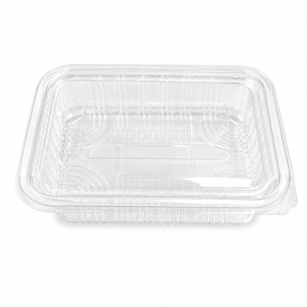 600Ml Hinged Box - Color: Transparent